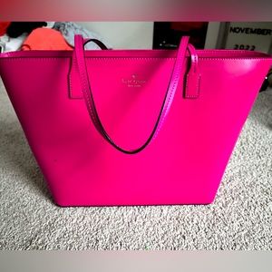 KATE SPADE BRIGHT PINK TOTE